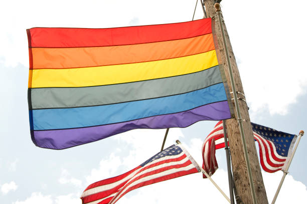 istock American and LGBT flag flying proud 1253353778
