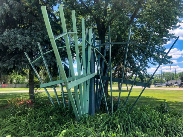 istock Large green garden trellises in park 1253359554