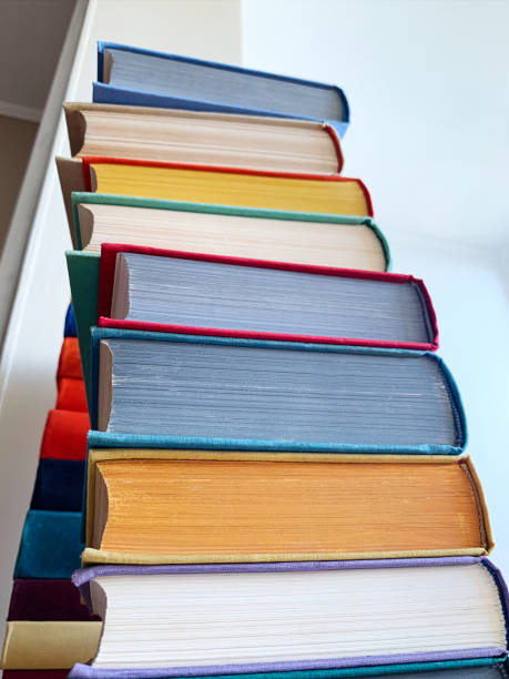 istock Big stack of books close up 1253363244