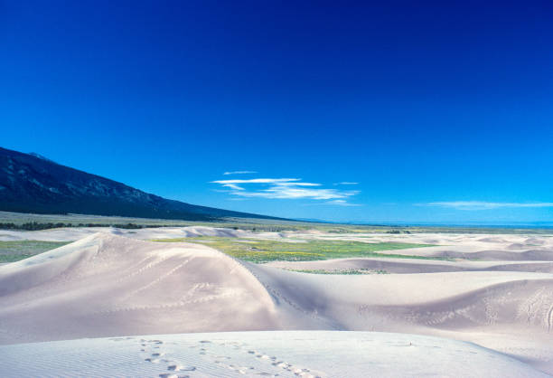 Great Sand Dunes NM - Dunes Meet Valley Floor - 1977. Scanned from Kodachrome slide.