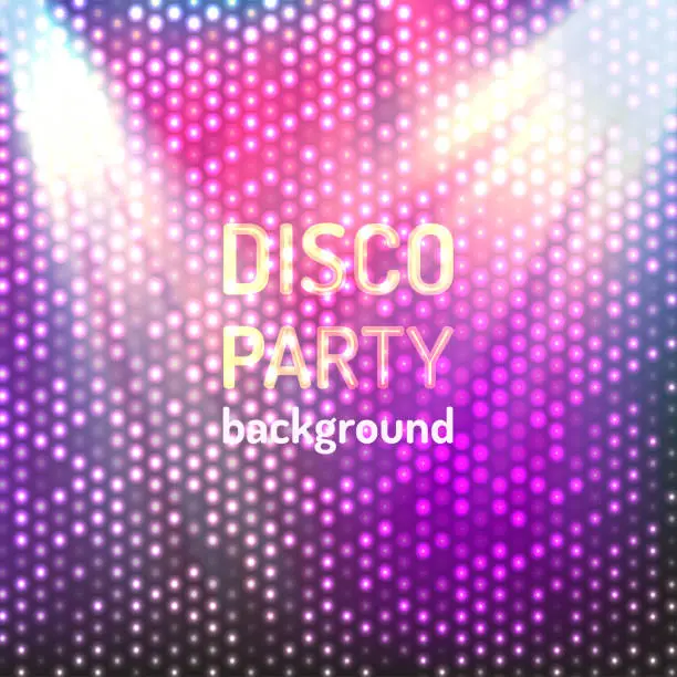 Vector illustration of disco party background