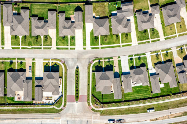 Suburban Houston Subdivision Aerial