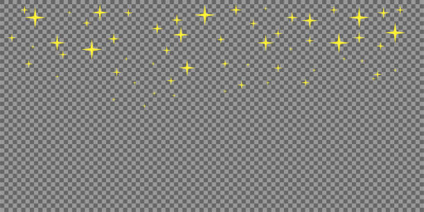 gold stern hintergrund vektor. weihnachts-mockup-konzept in wohnung - star trail galaxy pattern star stock-grafiken, -clipart, -cartoons und -symbole