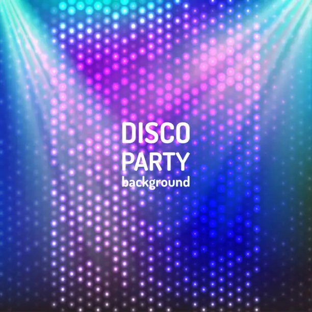 Vector illustration of disco party background