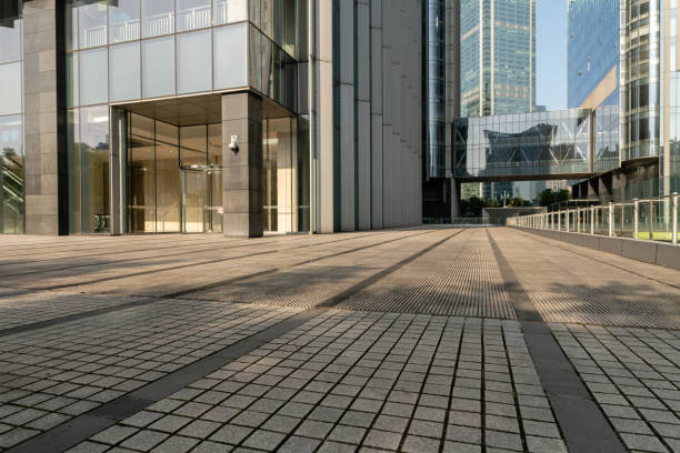 istock empty ground in front of modern office building 1253376442