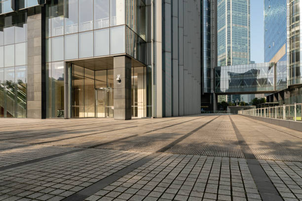 istock empty ground in front of modern office building 1253376826