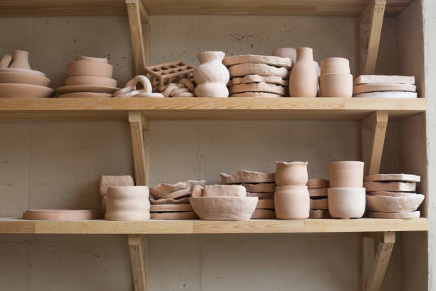 istock pottery. pots, dishes, and other articles made of earthenware. 1253382303