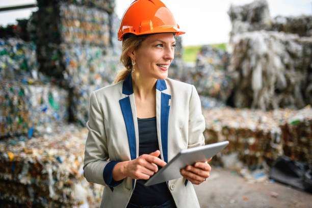 istock Female Resource Recovery Specialist Using Digital Tablet 1253390342