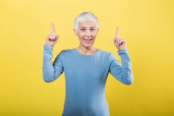 istock Woman wearing light blue color 1253390434