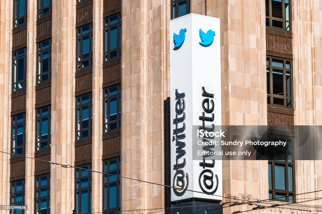 Twitter headquarters in downtown San Francisco Aug 21, 2019 San Francisco / CA / USA - Twitter headquarters in downtown San Francisco; Twitter Inc is an American microblogging and social networking service Twitter Stock Photo