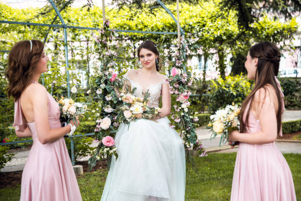 istock Portrait of a beautiful bride 1253400642