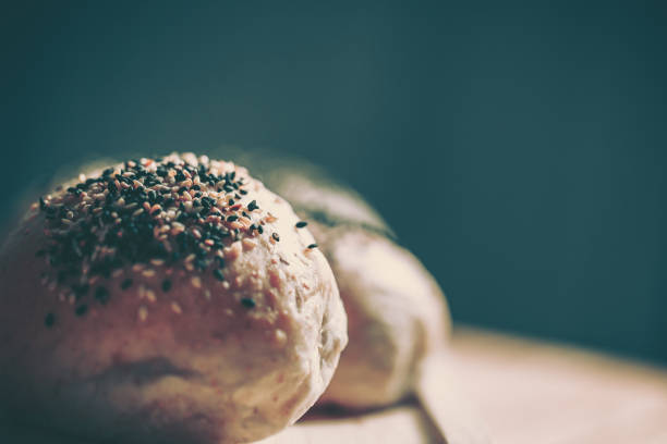 Fresh homemade burger buns