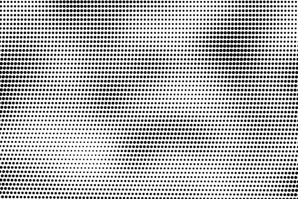 グランジハーフトーンの背景。ハーフトーンドットテクスチャ。ベクトルの図 - 点描画点のイラスト素材／クリップアート素材／マンガ素材／アイコン素材