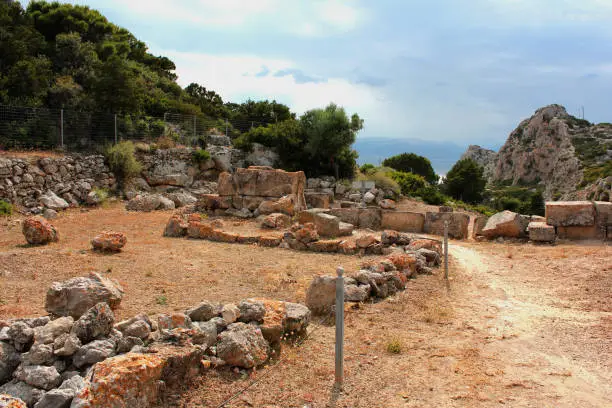 Photo of Archaeological site of Heraion near Lake Vouliagmenis Loutraki Greece