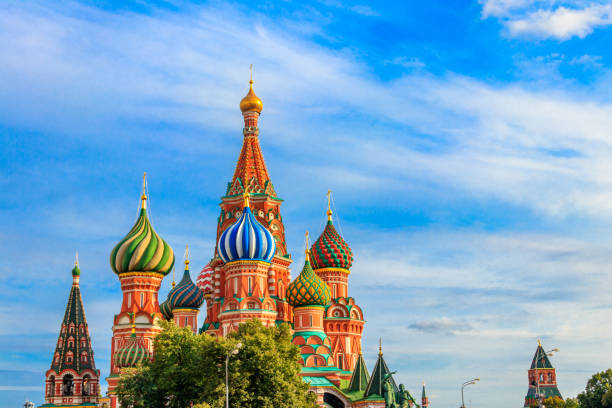 istock St. Basil's Cathedral on Red Square in Moscow, Russia 1253412657