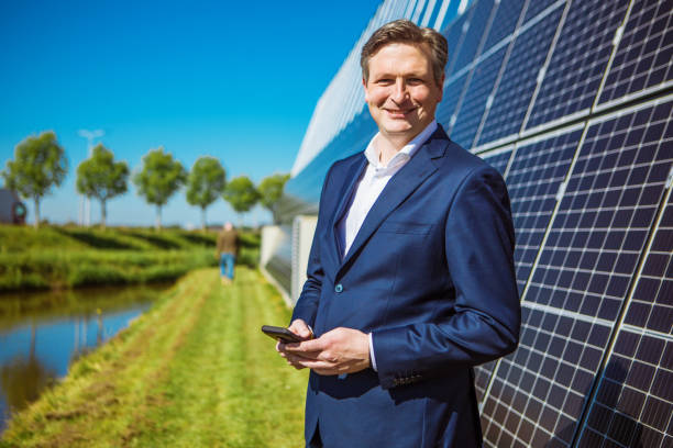 istock A male businessman at a solar panel site 1253414159