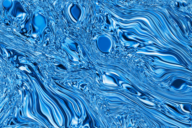 istock Precious metal flow image. Marble abstract background digital illustration. Liquid artwork 1253421812