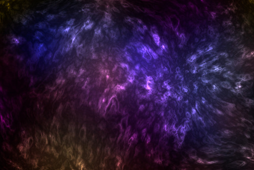 Beautiful abstract fantasy space. dark background. 3d Illustration, galaxy, science fiction wallpaper