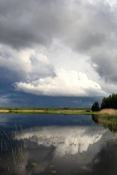 istock View of lake Seliger after rain 1253422990