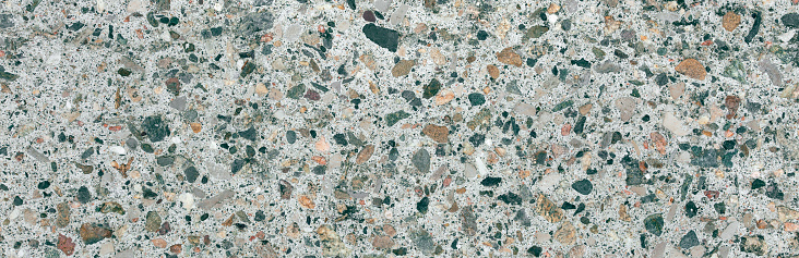 Concrete with granite. Panorama. Background and texture