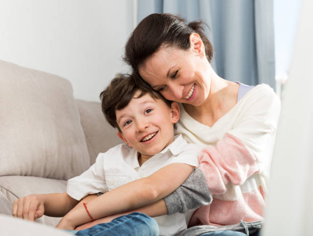 istock Happy mother and son 1253424806