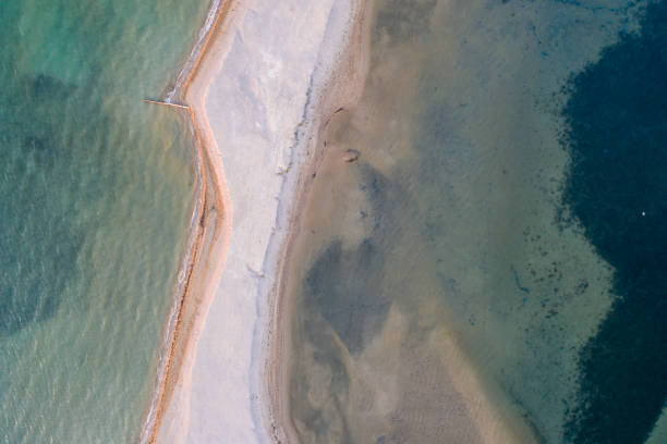 istock Aerial view of clear sea 1253426513