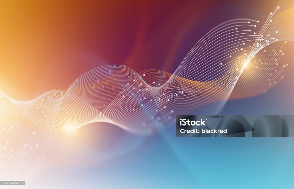Colorful Abstract Technology Wave Graphic Background Colorful Abstract Technology Wave Graphic Background. Technology Stock Photo