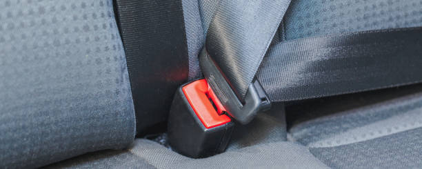istock fastened seat belt, close-up 1253433682