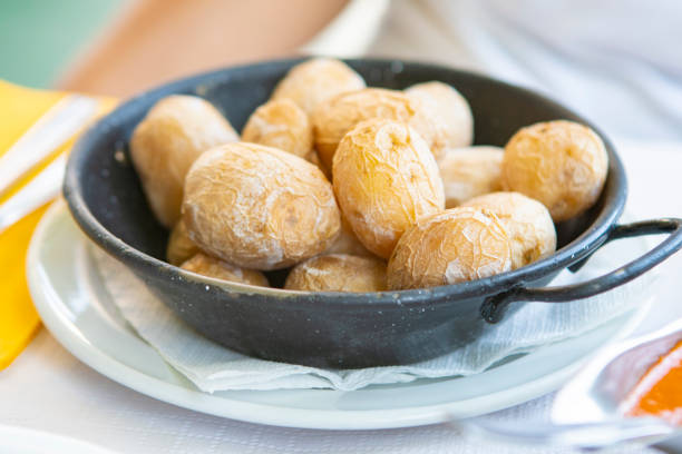 Baked tiny potatoes from Canary Islands