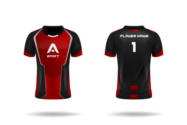 istock Specification Soccer Sport , Esport Gaming T Shirt Jersey template. mock up uniform . Vector Illustration design 1253441404
