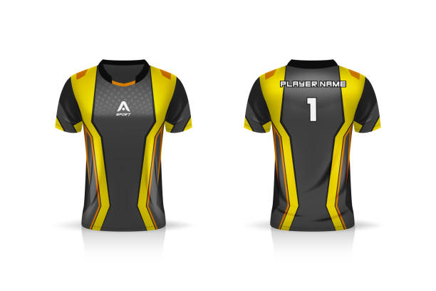 istock Specification Soccer Sport , Esport Gaming T Shirt Jersey template. mock up uniform . Vector Illustration design 1253442058