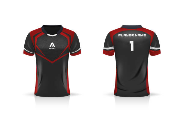 istock Specification Soccer Sport , Esport Gaming T Shirt Jersey template. mock up uniform . Vector Illustration design 1253442087