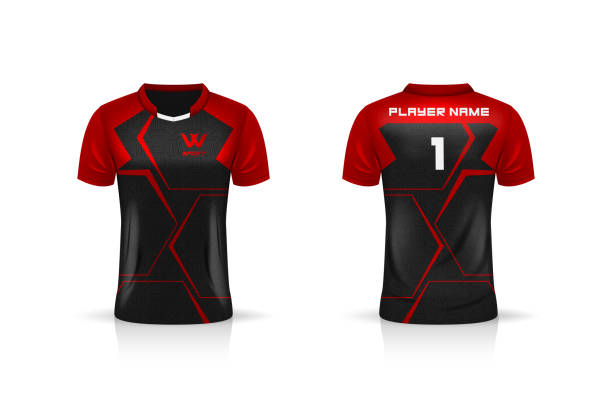 istock Specification Soccer Sport , Esport Gaming T Shirt Jersey template. mock up uniform . Vector Illustration design 1253442267
