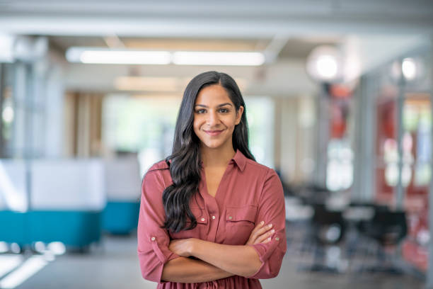 istock Beautiful Middle Eastern business woman 1253442563