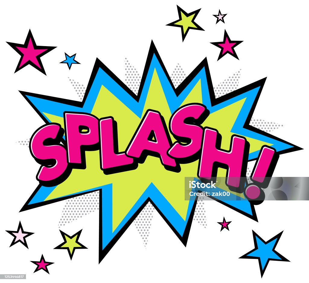Comic Sign Splash Comic Text Splash Stock Illustration - Download Image Now - Exclamation ...