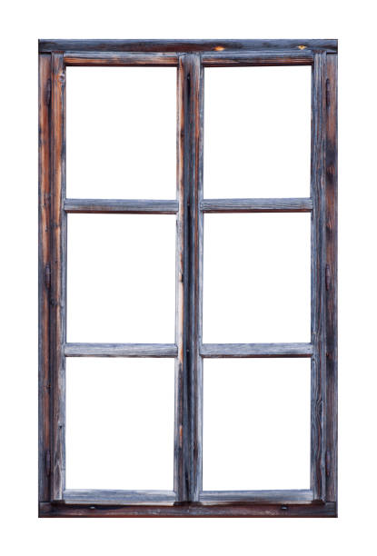 istock Vintage wooden window 1253450340