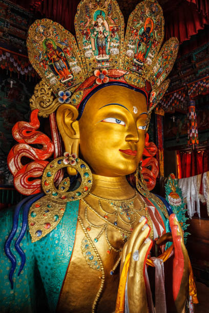 istock Maitreya Buddha in Thiksey Gompa 1253450486
