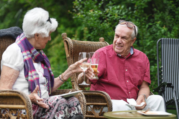 istock Senior couple in the garden 1253452835