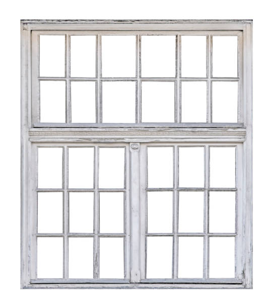 istock Vintage wooden window 1253454217