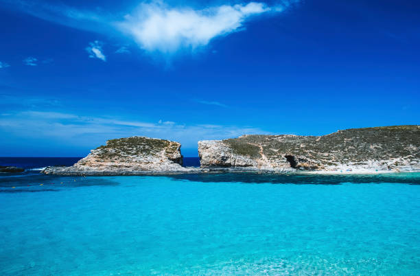istock Blue Lagoon paradise beach and waters in Malta 1253454430