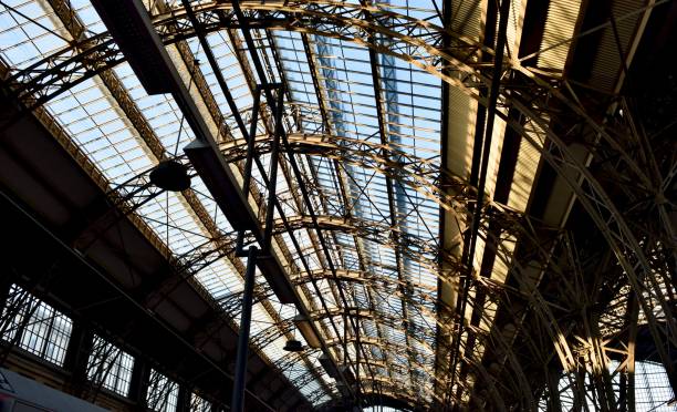 istock The structure of roof at station. 1253464838