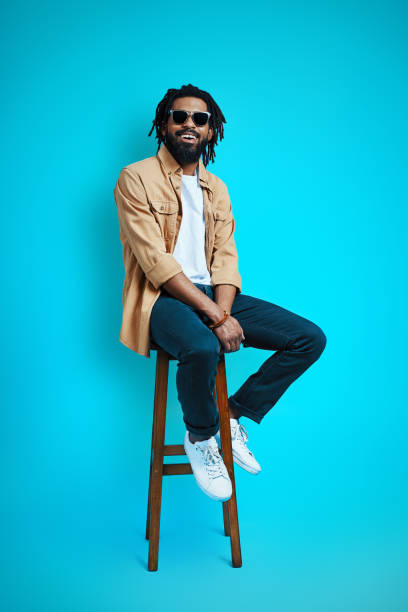 istock Full length of handsome young African man 1253465337
