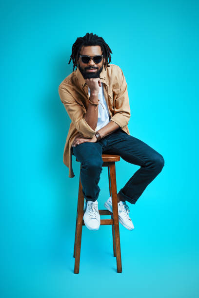 istock Full length of handsome young African man 1253465358