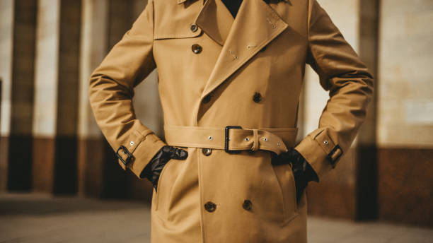 istock Yellow coat in street style 1253473770