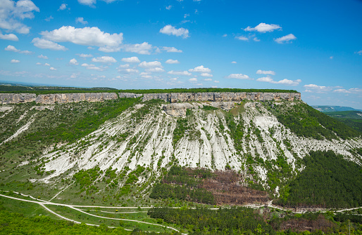 Besh-Kosh, Crimea. View from the Chufut-Kale