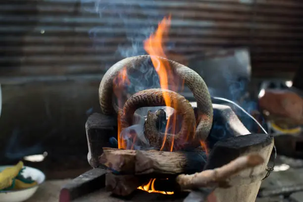 Photo of Burn snake for cooking