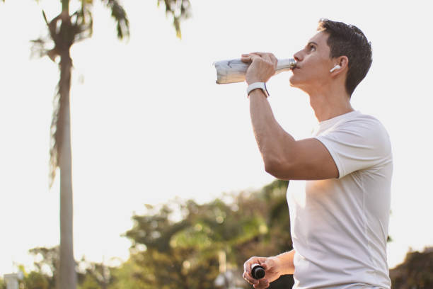 istock Man exercising outdoor. 1253487293