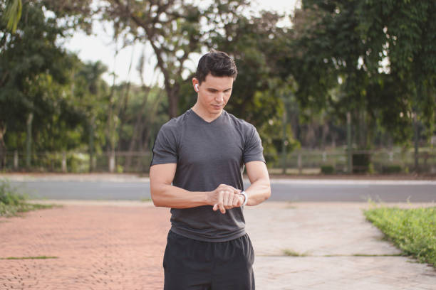 istock Man exercising outdoor. 1253487971