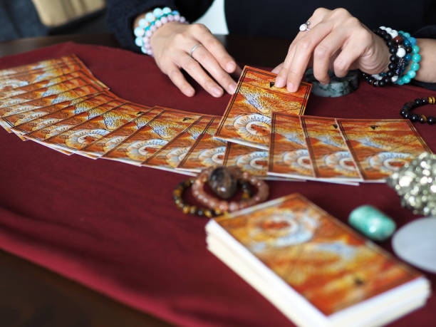 istock tarot card reading fortune teller astrologer divination selected focus 1253490857