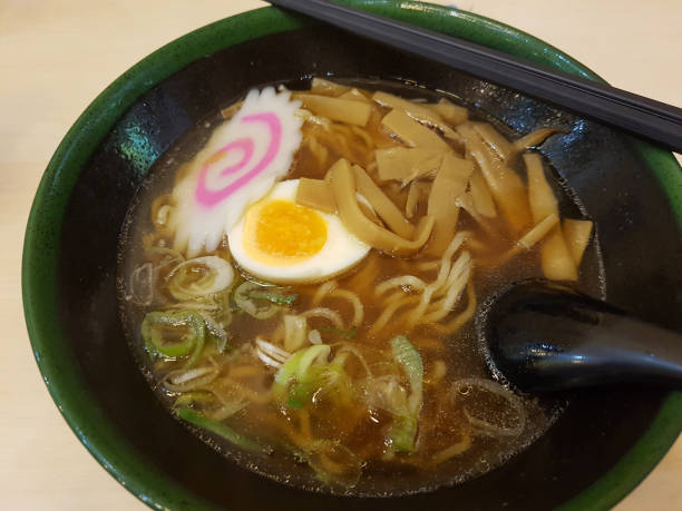 istock Japanese noodle dishes soy sauce ramen with pork based 1253490952
